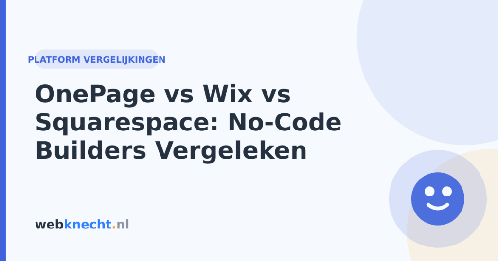 OnePage vs Wix vs Squarespace: No-Code Builders Vergeleken