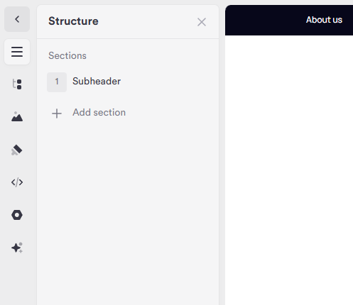 OnePage add section herhalend