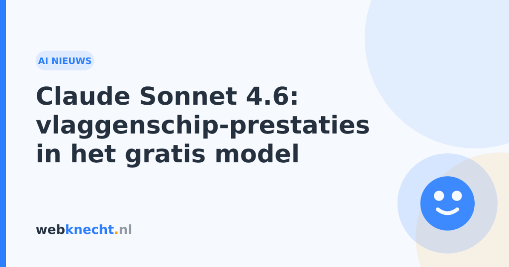 Claude Sonnet 4.6: vlaggenschip-prestaties in het gratis model
