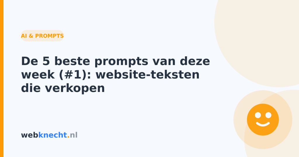 De 5 beste prompts van deze week (#1): website-teksten die verkopen