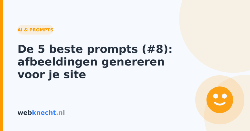 De 5 beste prompts (#8): afbeeldingen genereren voor je site