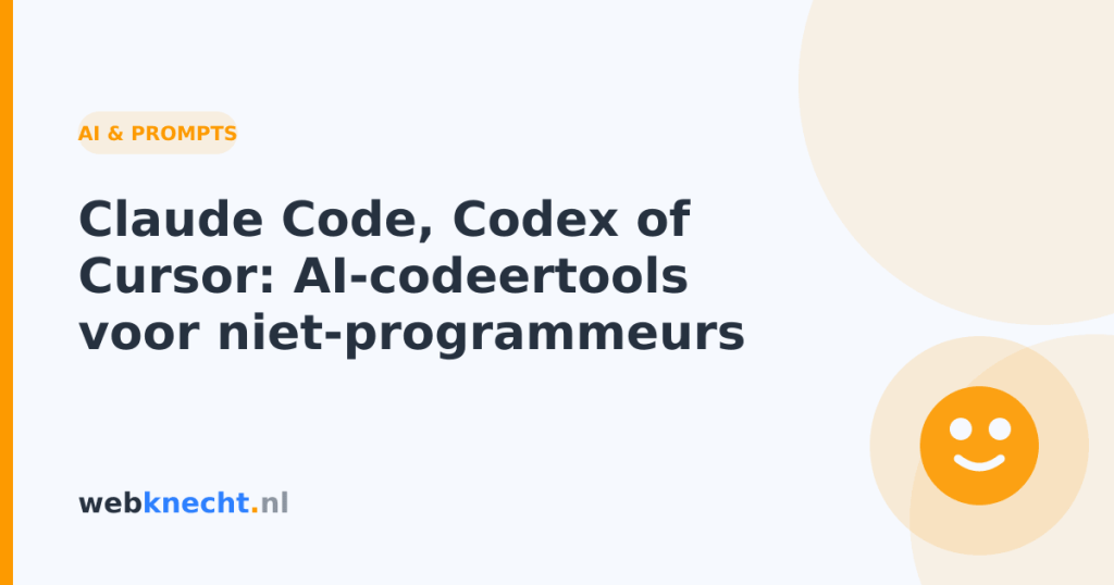 Claude Code, Codex of Cursor: AI-codeertools voor niet-programmeurs